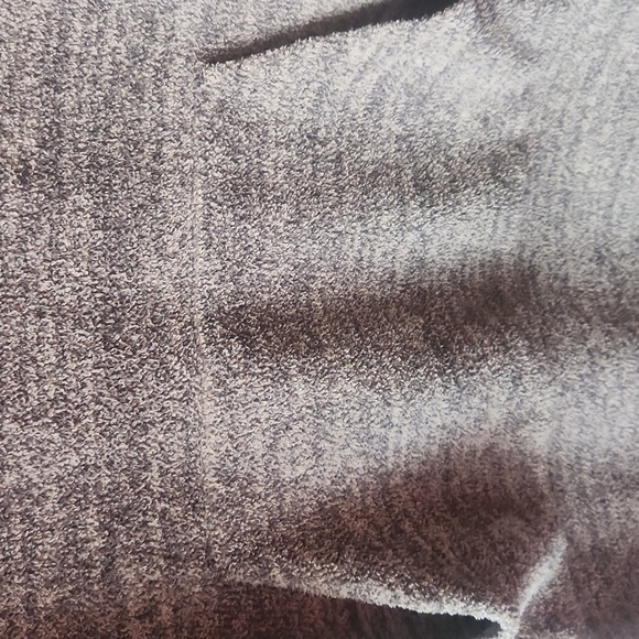 Barefoot Dreams CozyChic Funnel Neck Pullover Graphite Stone One Size Plus - Picture 8 of 10